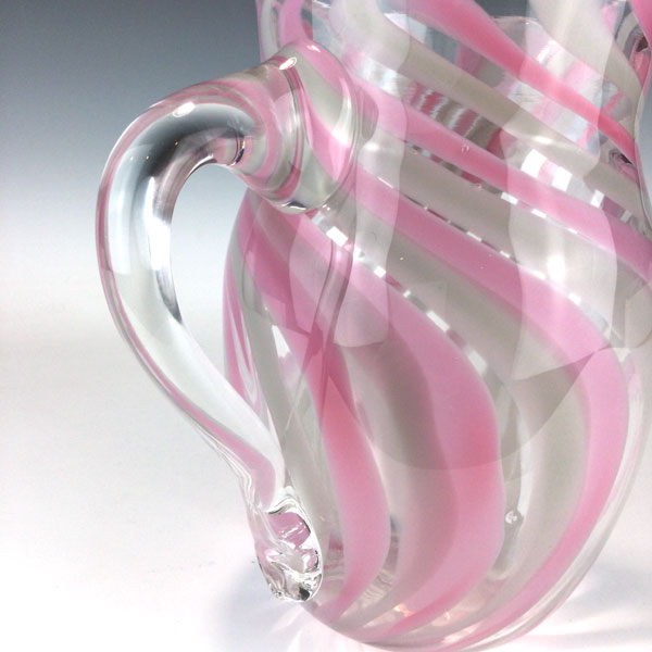 Pink/Gray Cane Pitcher - Image 2